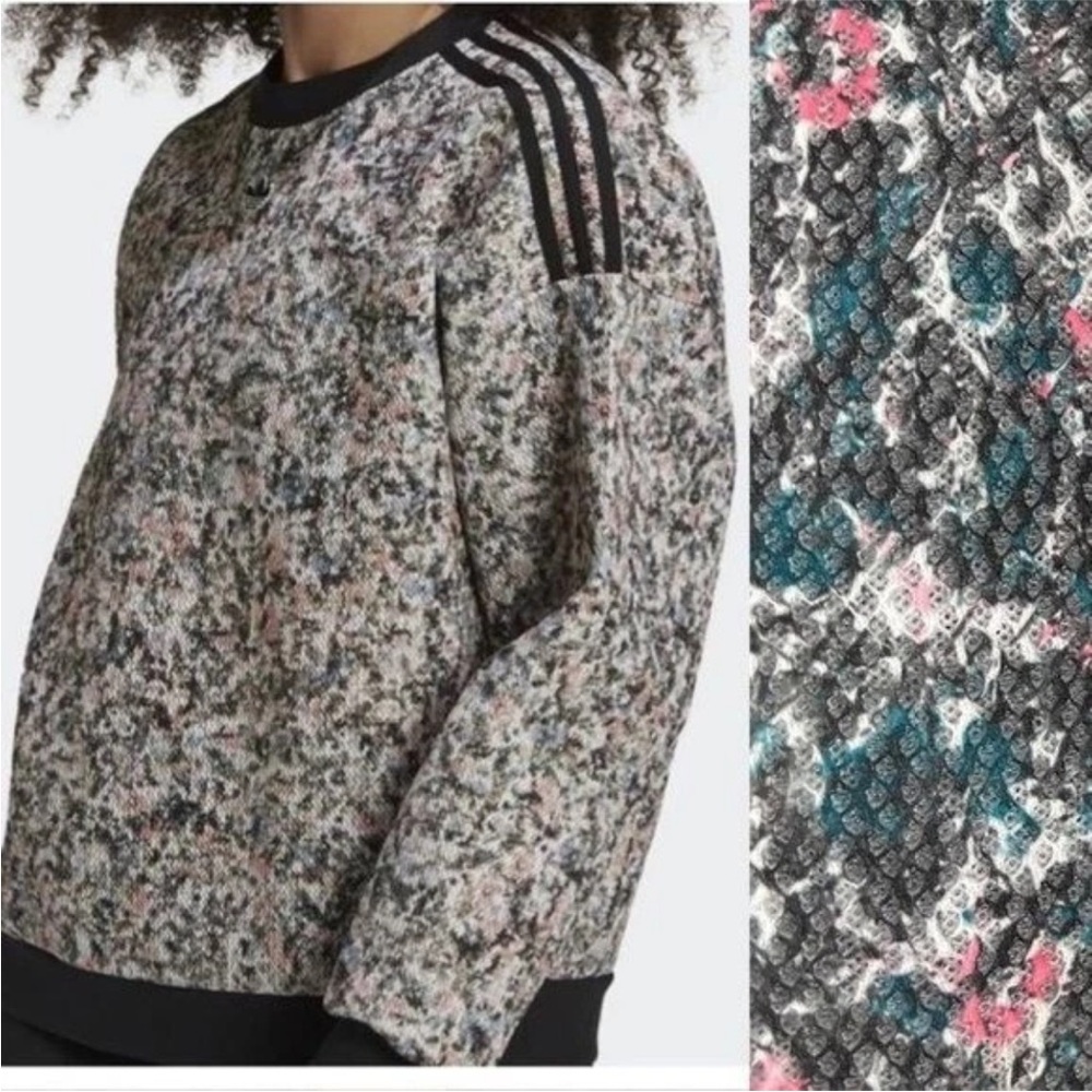 Adidas Original Primegreen Splatter Print Women's Pullover Sweatshirt medium
